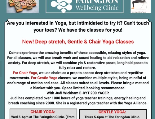 New Yoga Class from Nov 5th ’25 – Chair Based Yoga