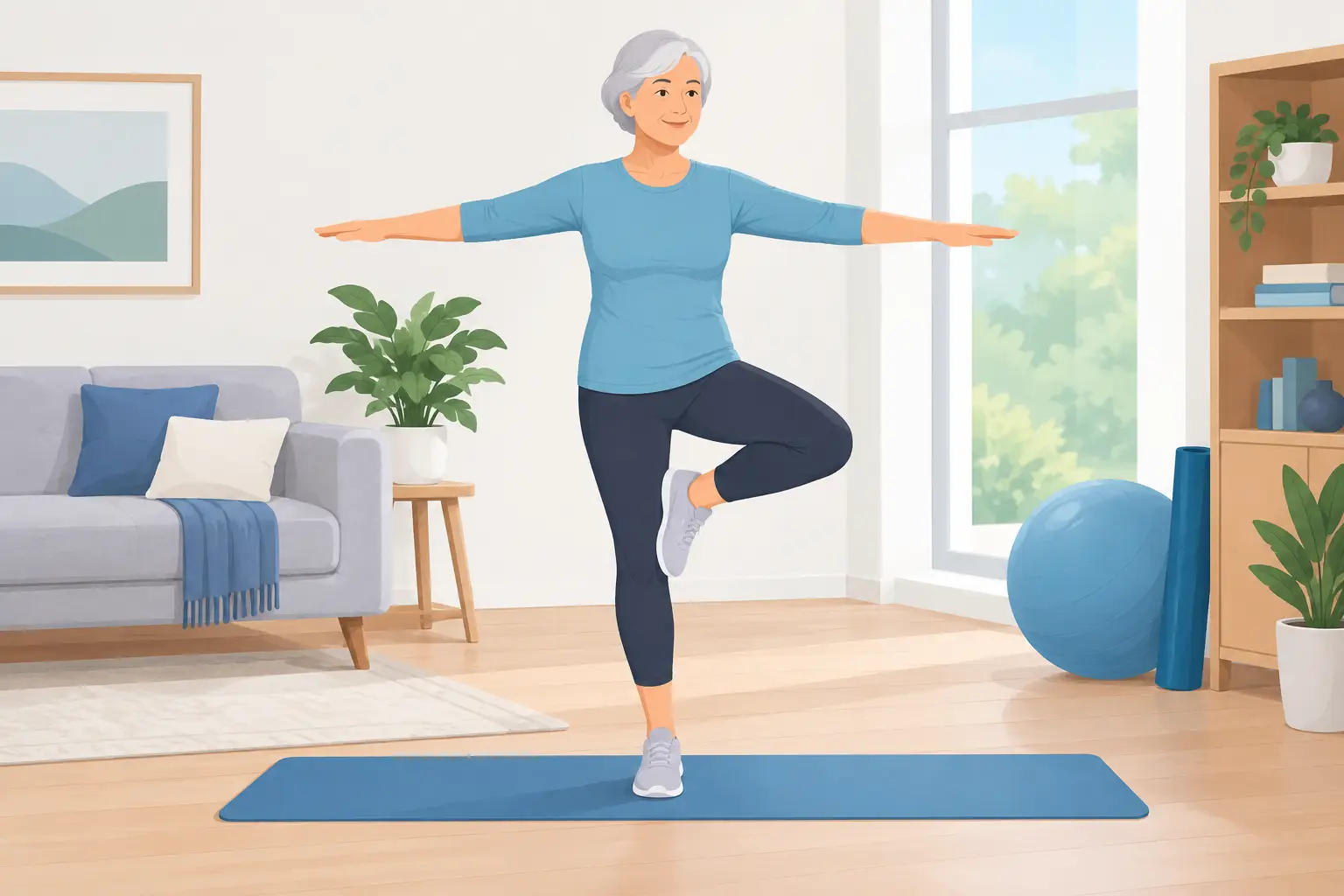 Balance Exercises for Older Adults at Home